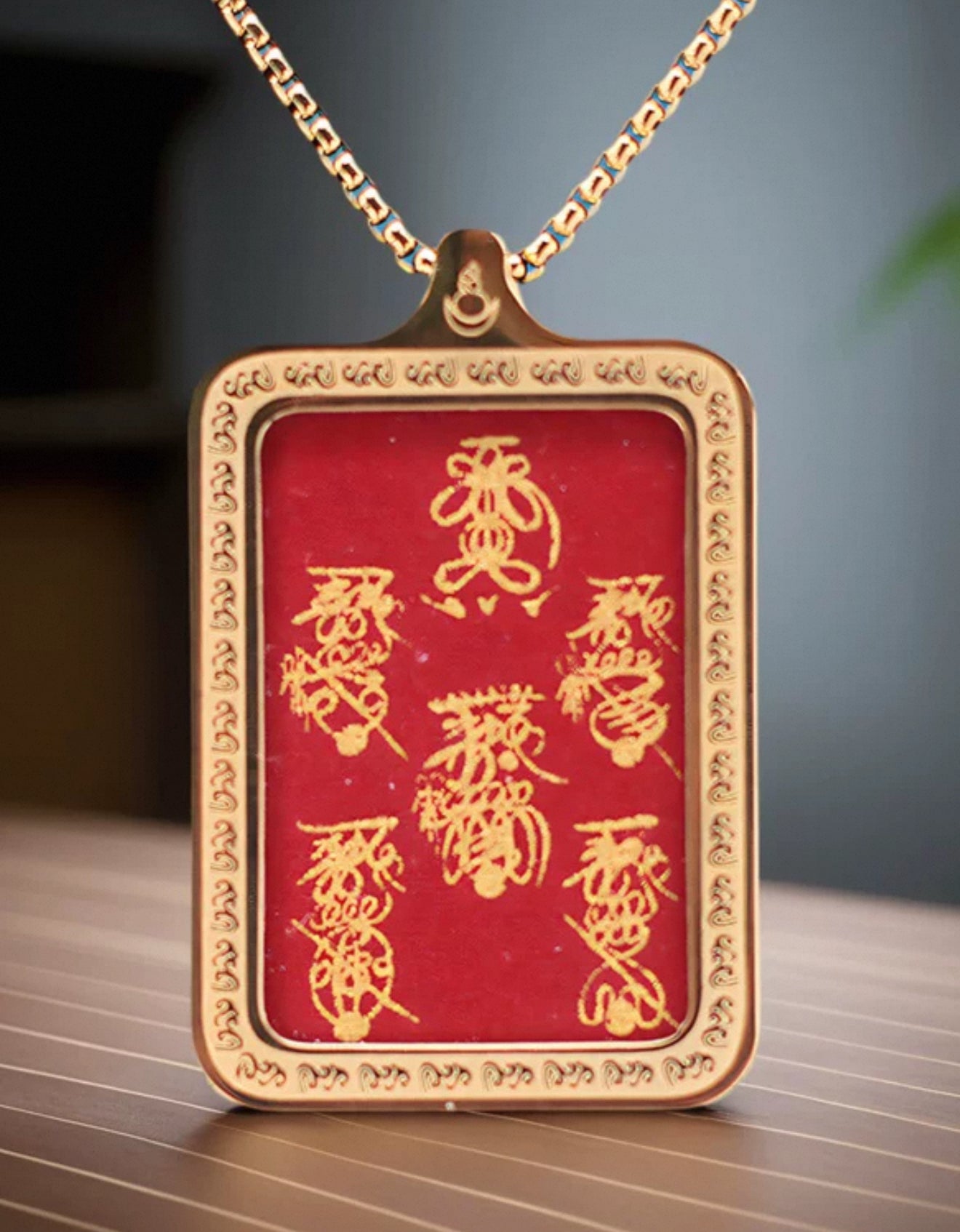 Handcrafted Wealth Attraction Talisman with Temple Kaiguang