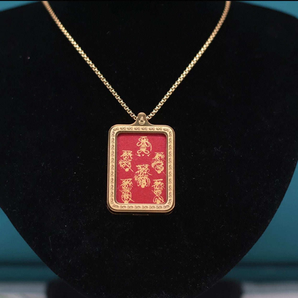 Handcrafted Wealth Attraction Talisman with Temple Kaiguang