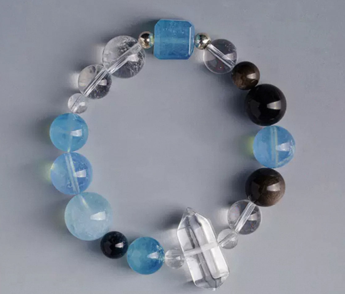 Water Element Crystal Bracelet Series