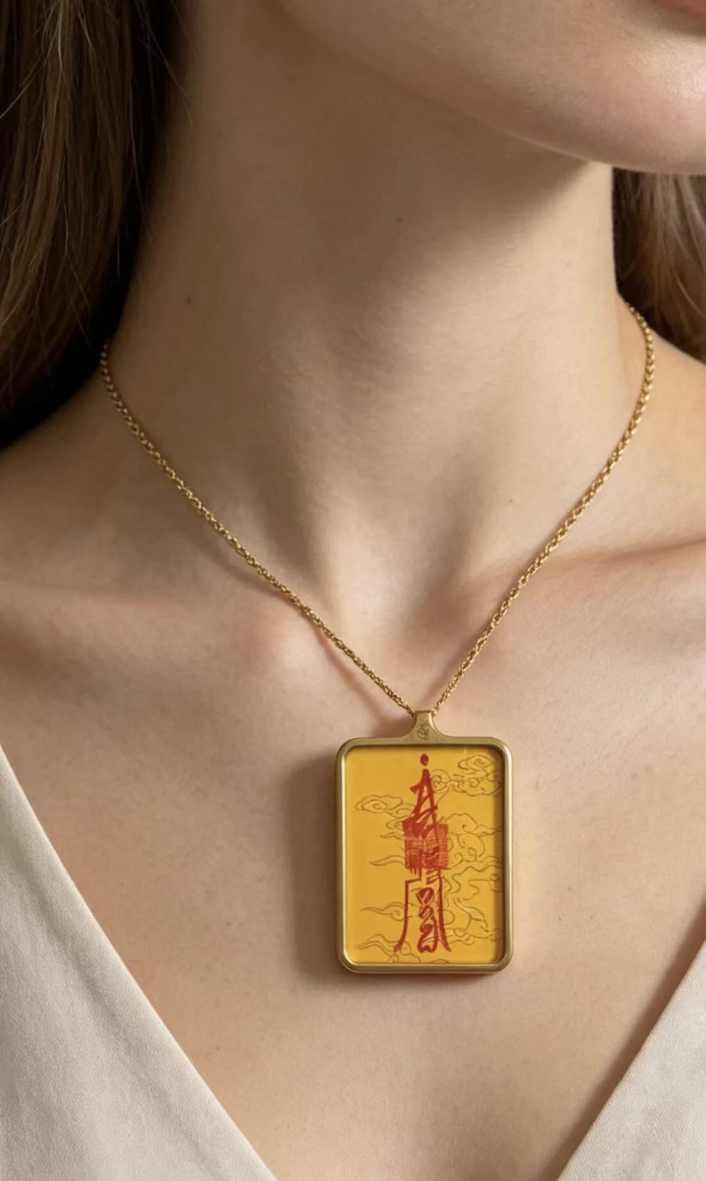 Blessed Troublemaker Protection Talisman Necklace