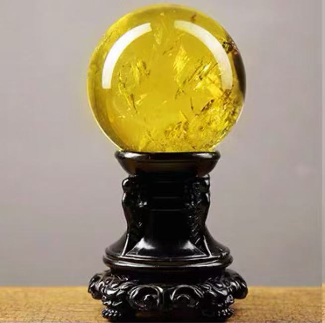 Feng Shui Yellow Crystal Ball