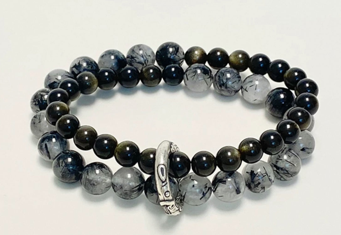 Metal Element Crystal Bracelet Series