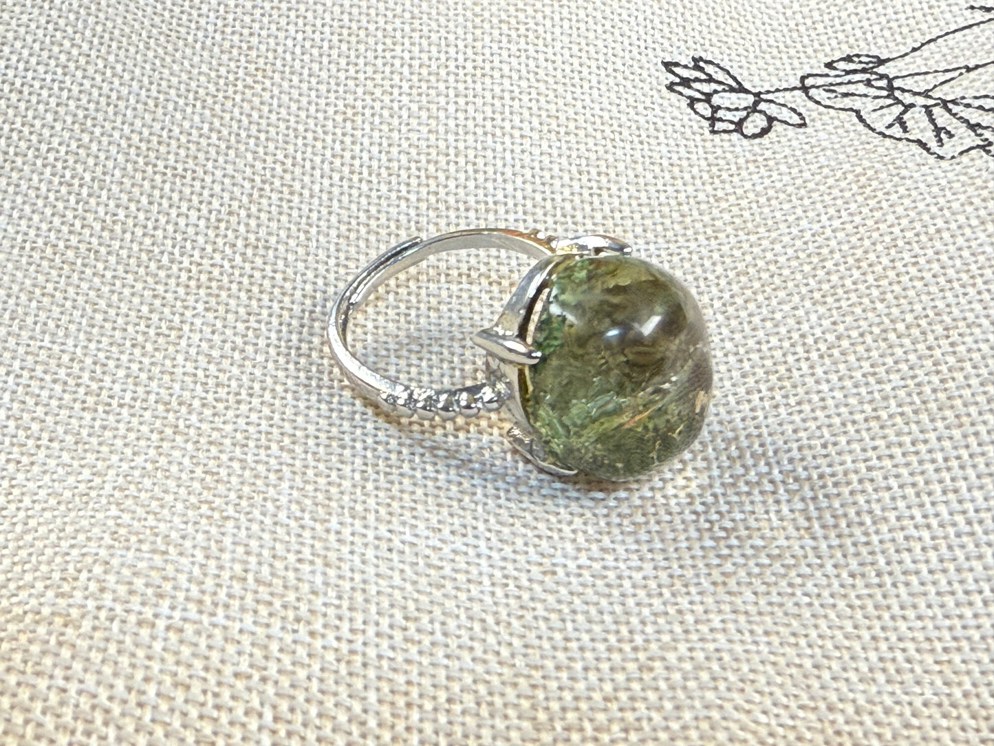 Five Element Crystal Ring