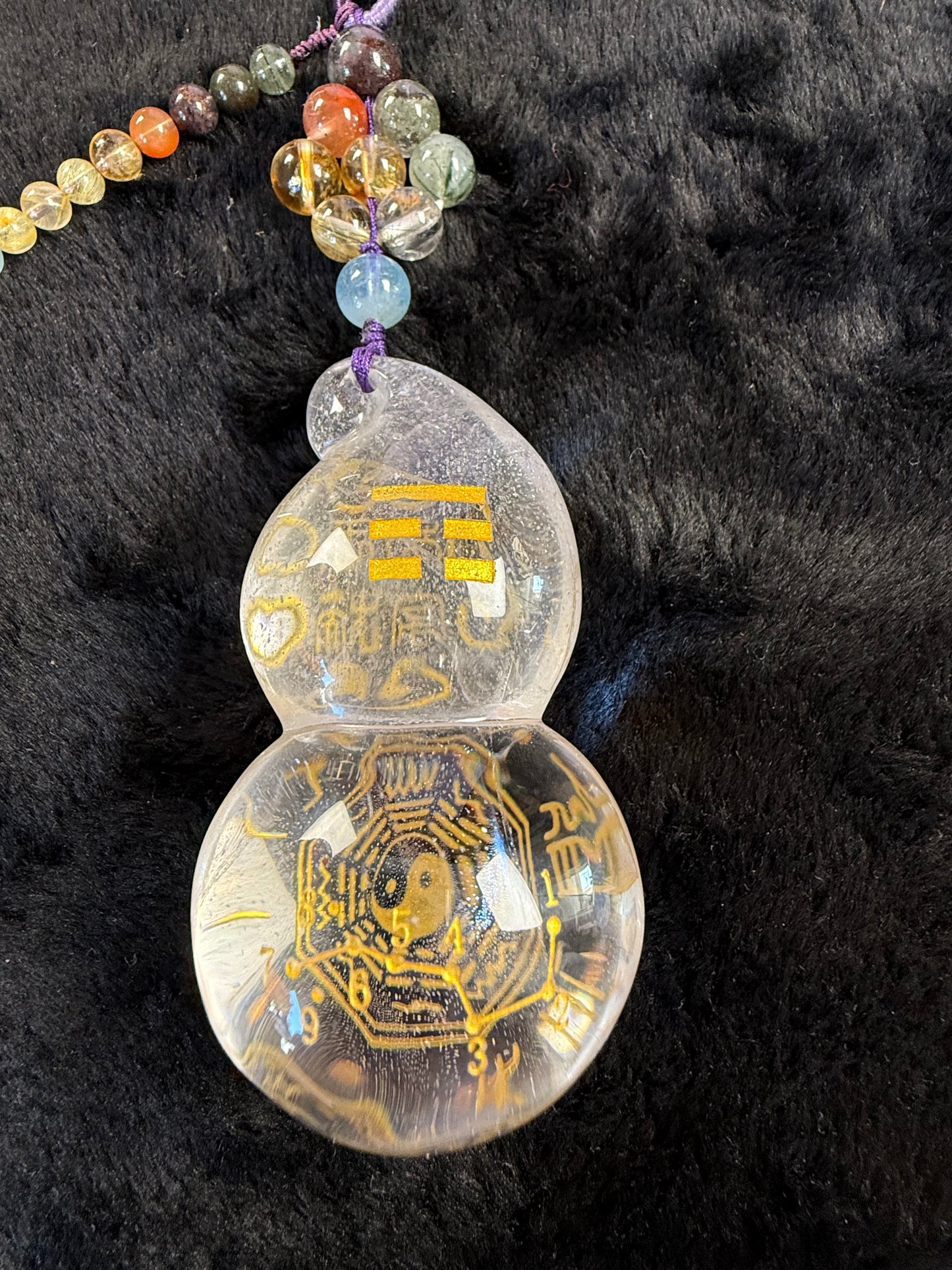 Feng Shui Crystal Alignment Gourd (Energy Harmonizing Gourd)