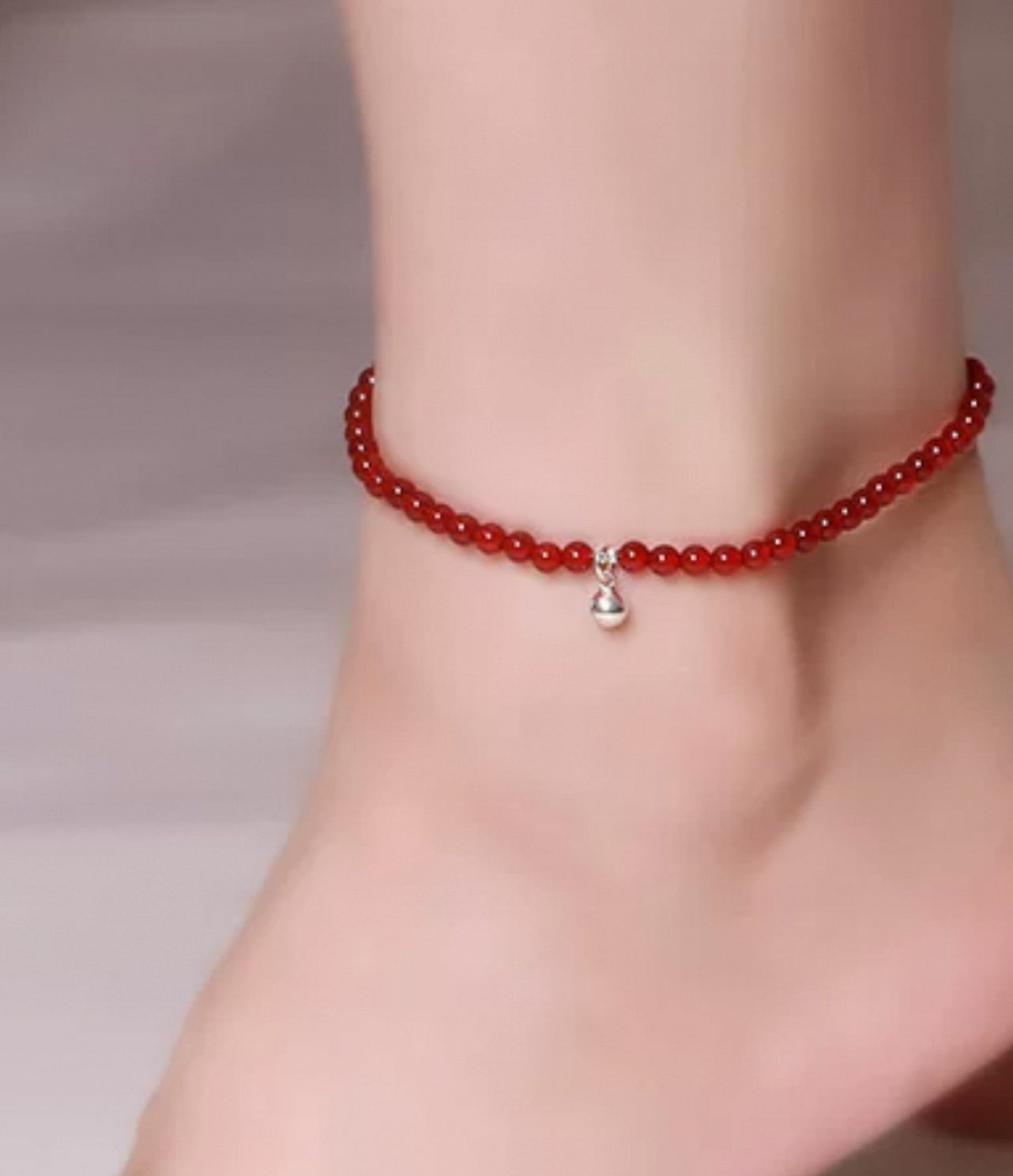 Personalized 5-Element Energy Crystal Anklet