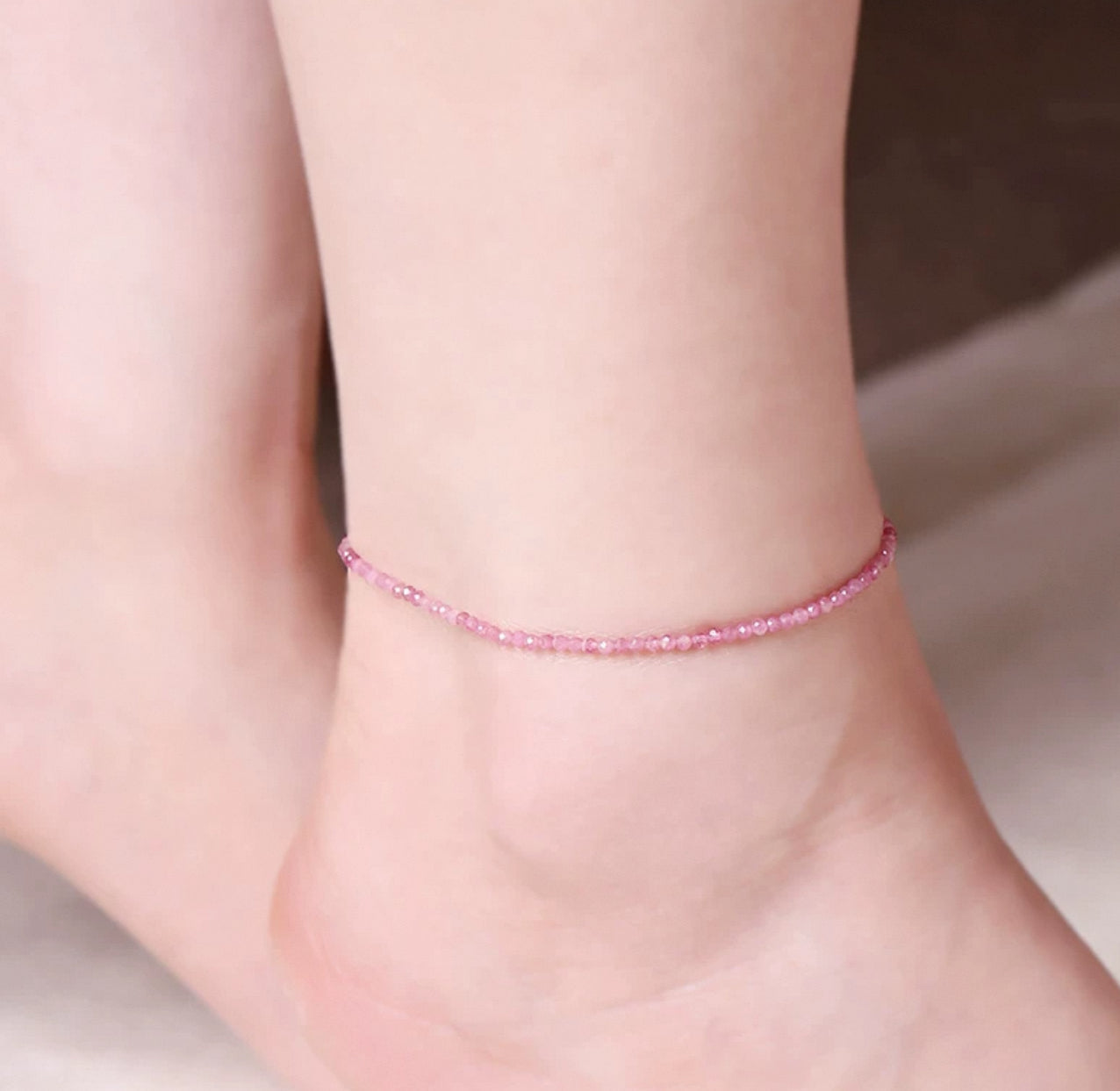 Personalized 5-Element Energy Crystal Anklet