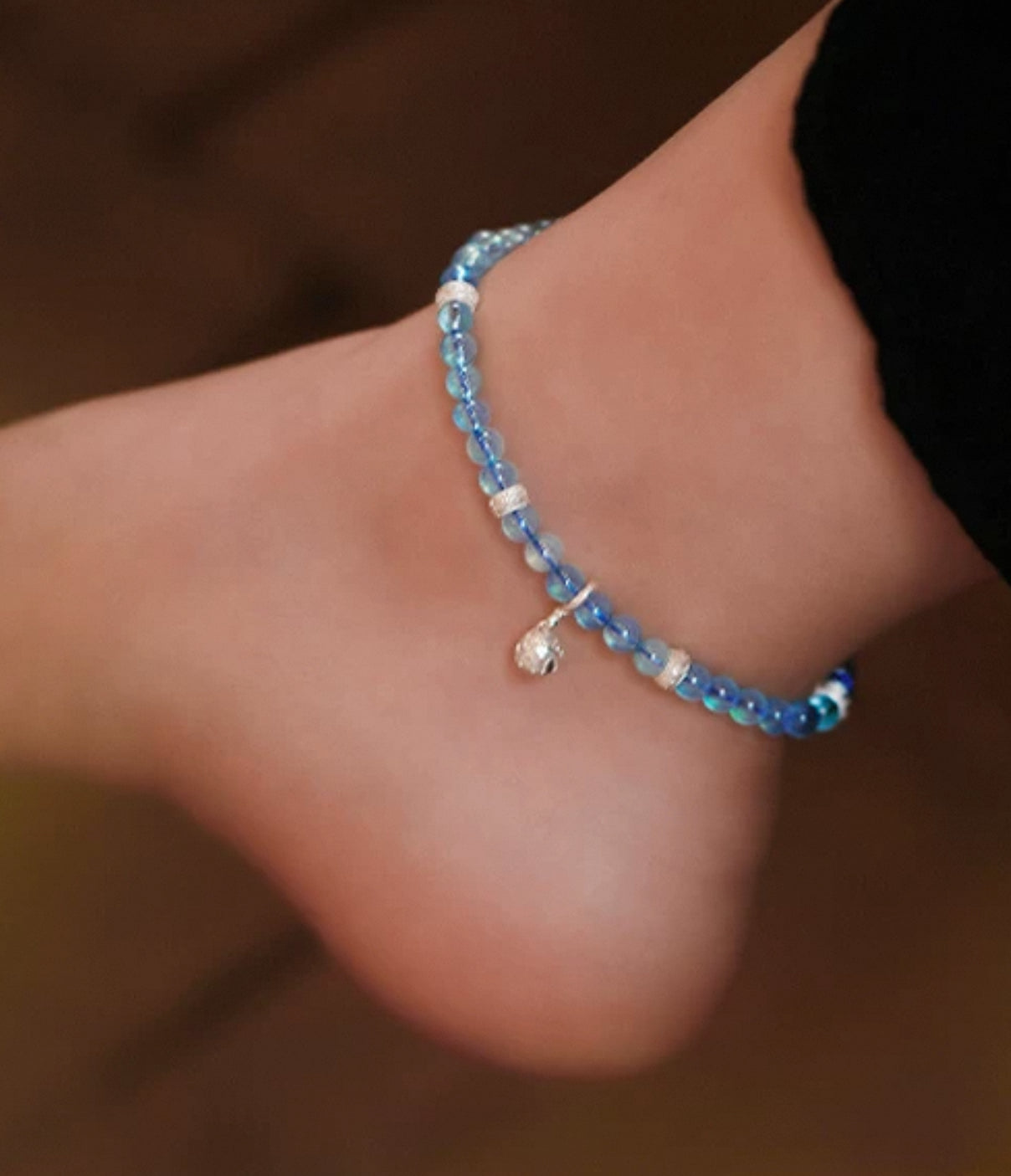 Personalized 5-Element Energy Crystal Anklet