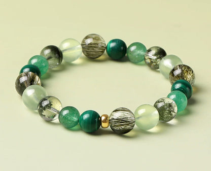 Wood  Element Crystal Bracelet Series