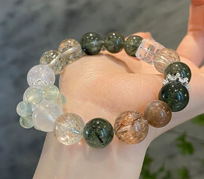 Wood  Element Crystal Bracelet Series