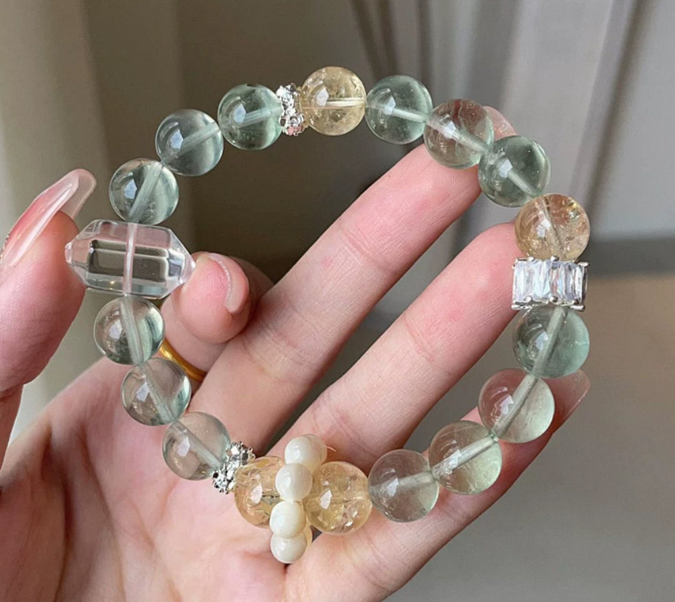 Wood  Element Crystal Bracelet Series
