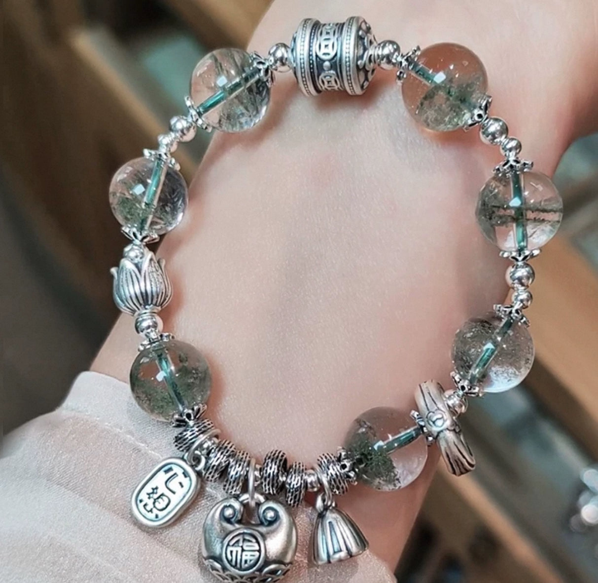 Wood  Element Crystal Bracelet Series