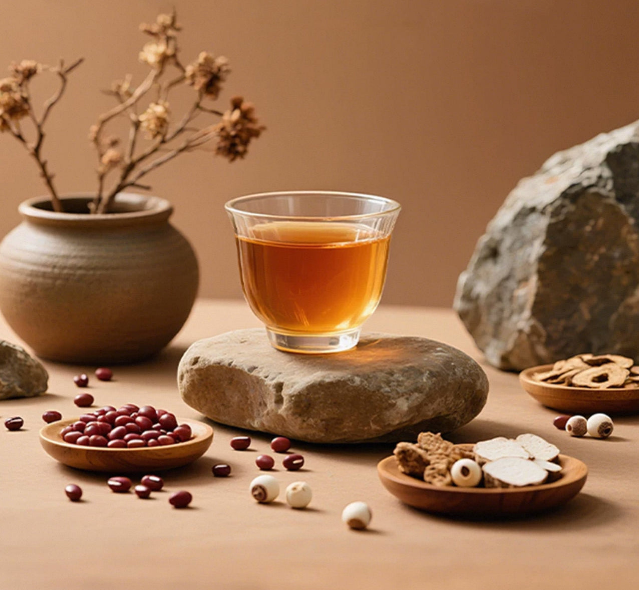 Traditional Chinese Herbal Tea for Dampness Relief
