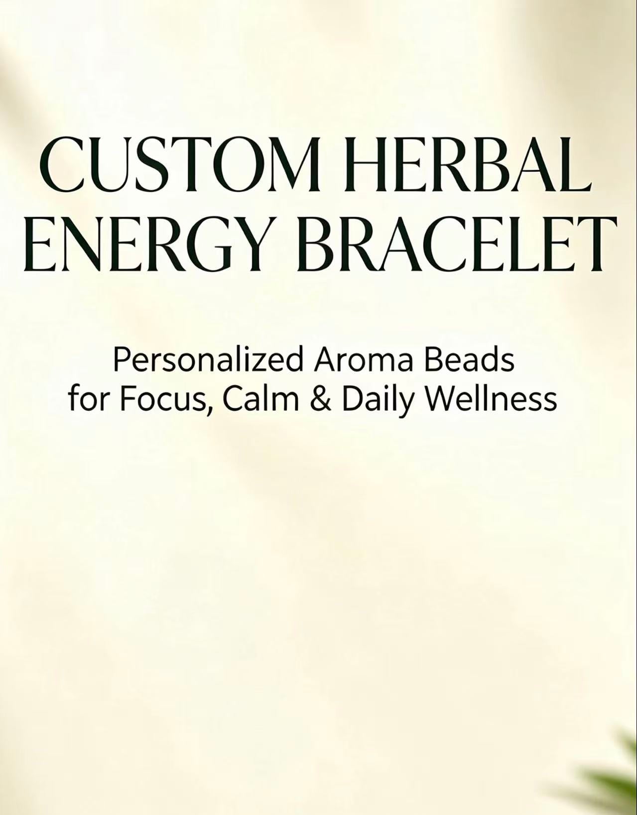 Health Energy Bracelet -Ancient Herbal Wisdom Meets Modern Self-Care