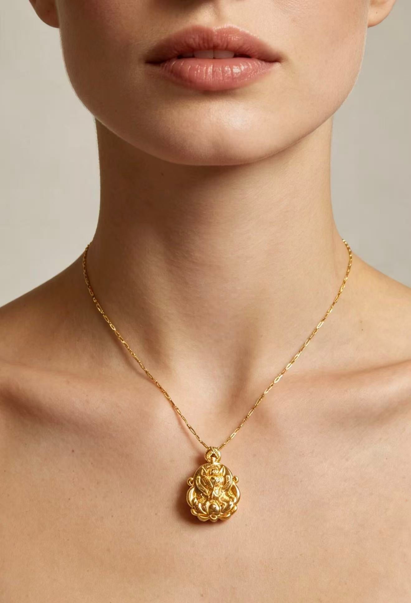 Double-Sided Blessed Love Talisman Necklace  