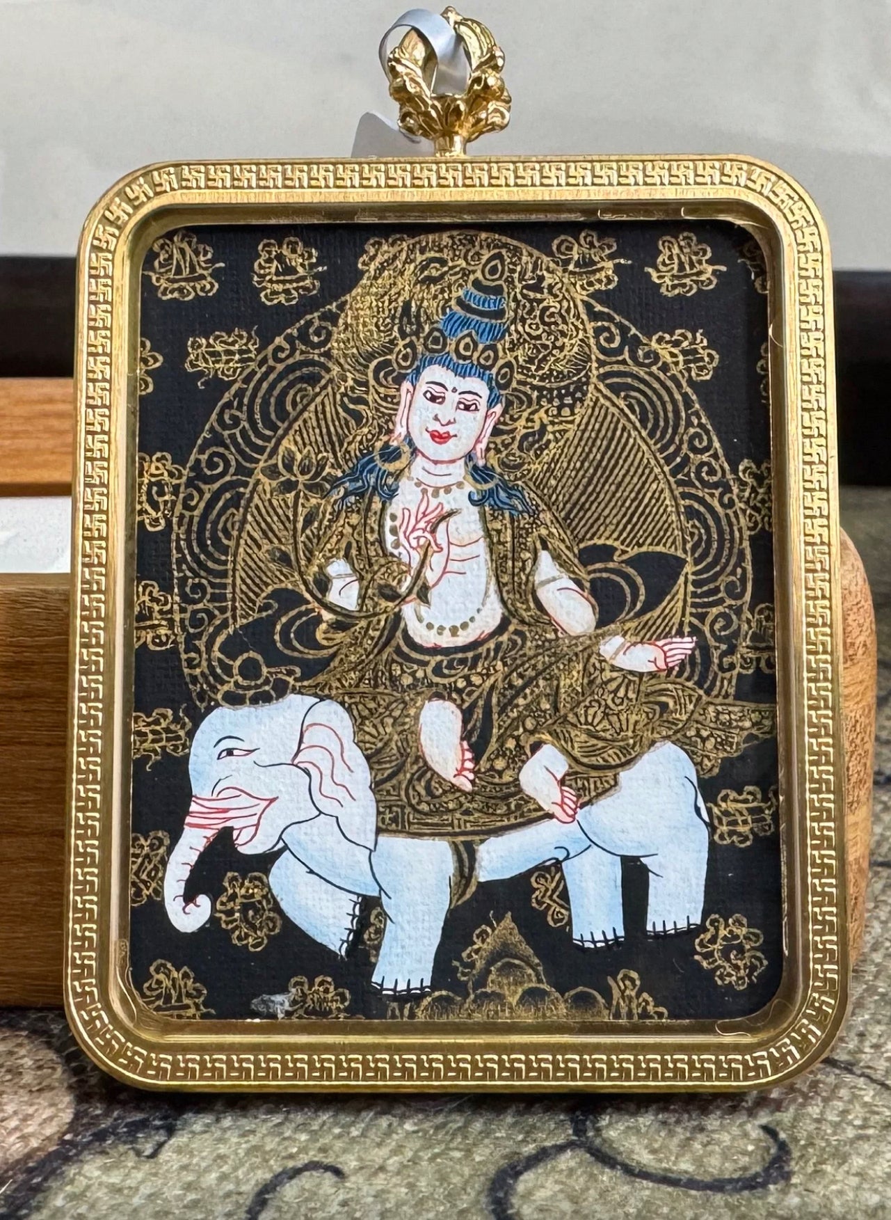 Consecrated Thangka — Specially Blessed for Wood Snake