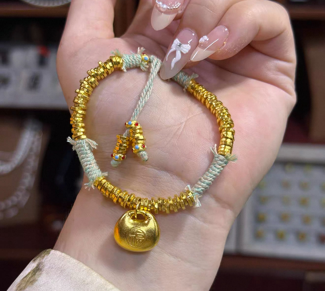 Gold Money Luck Bracelet — Attract Wealth and Secure Your Fortune