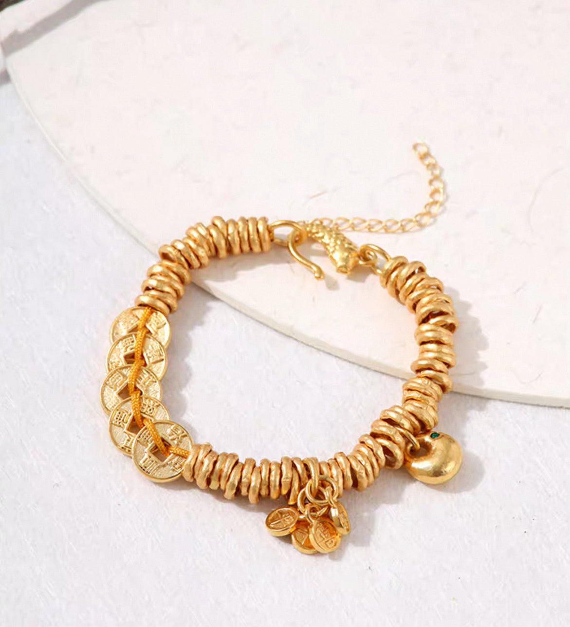 Gold Money Luck Bracelet — Attract Wealth and Secure Your Fortune