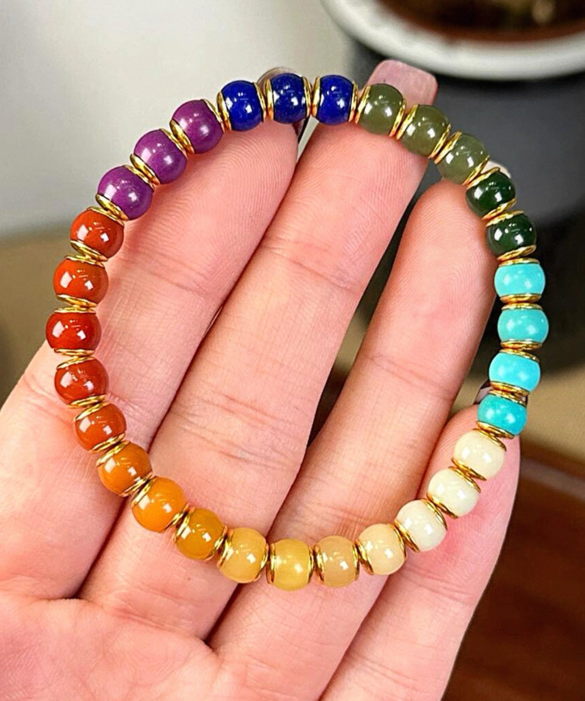 Nine Luck ( Period 9) Rainbow Energy Bracelet