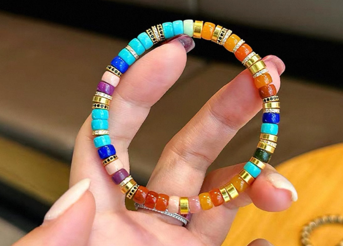 Nine Luck ( Period 9) Rainbow Energy Bracelet