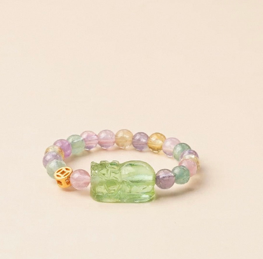 Five Element Crystal Ring