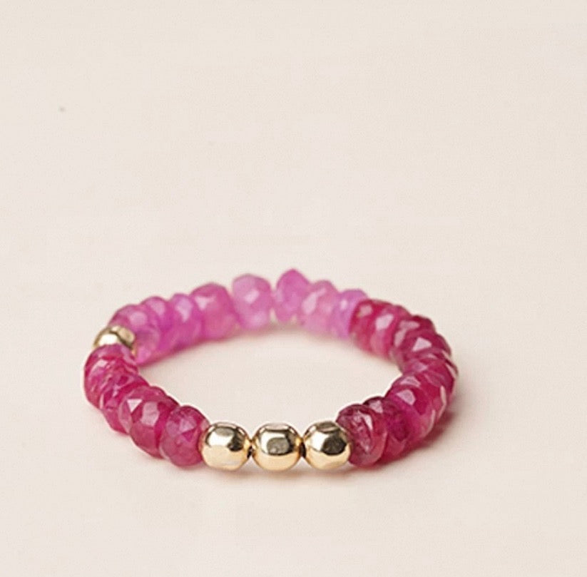 Five Element Crystal Ring