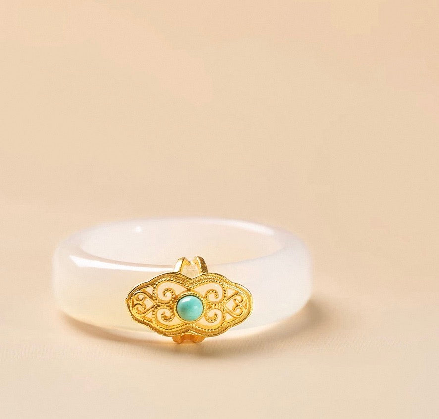 Five Element Crystal Ring