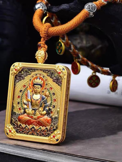 Temple Blessing Buddha Amulet Necklace （Personalized Your Zodiac Sign）