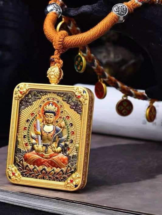 Temple Blessing Buddha Amulet Necklace （Personalized Your Zodiac Sign）