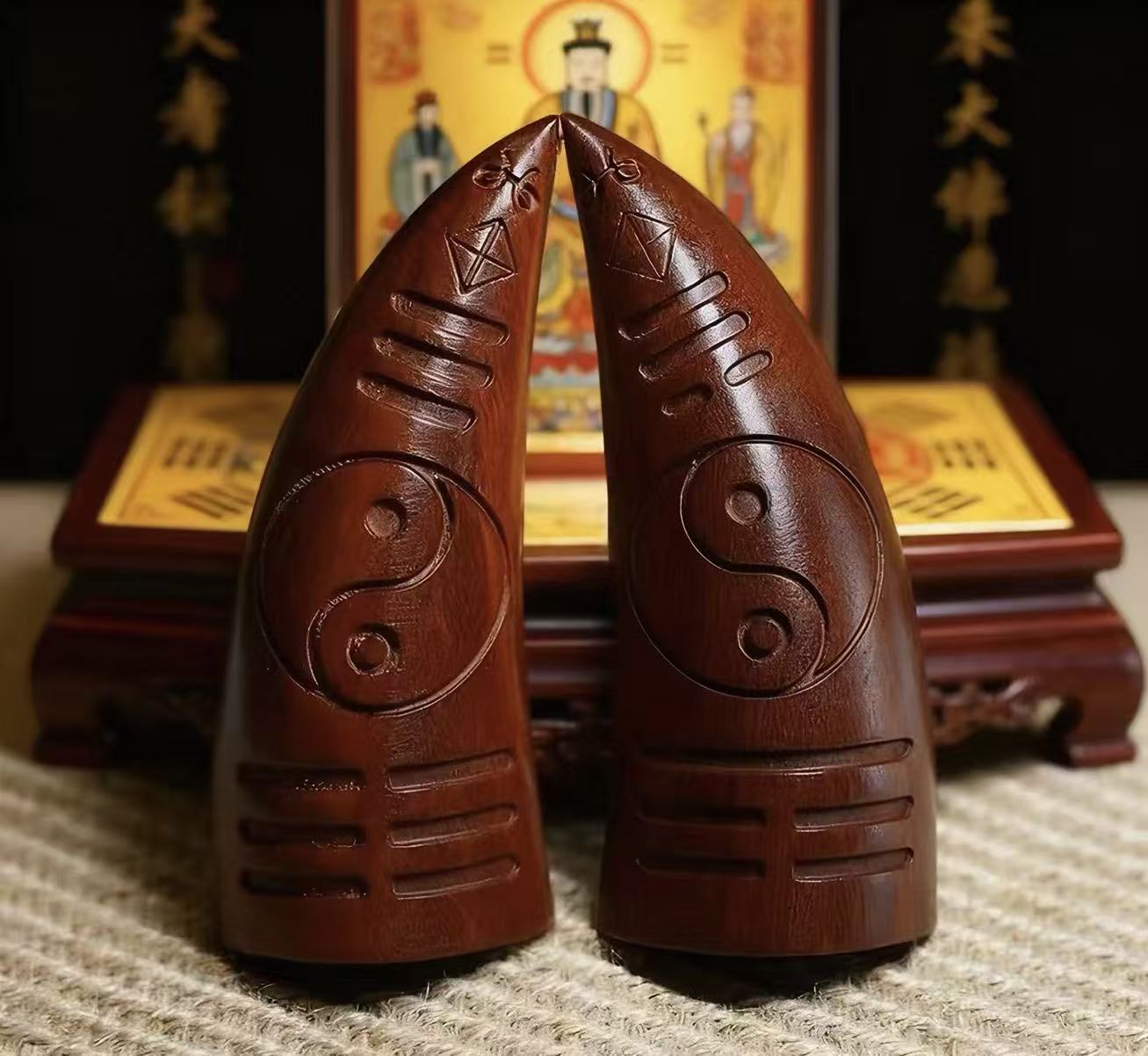 Taoist Jiaobei Divination Blocks